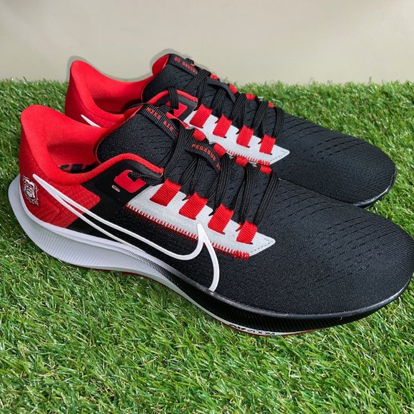 Nike Zoom Pegasus 38 Georgia Bulldogs UGA Dawgs Shoes Mens DJ0828-001 NEW - Picture 3 of 16